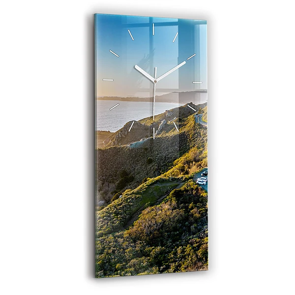 Ceas de sticlă pe perete vertical Drumul Din Jurul San Francisco