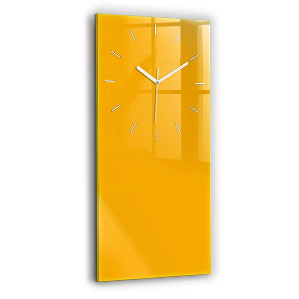 Ceas din sticlă dreptunghiular vertical Culoare: Galben-Auriu