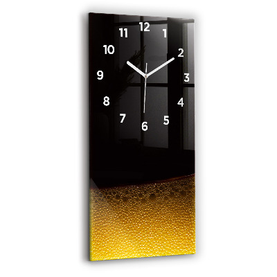 Ceas perete din sticlă dreptunghiular Suc De Portocale