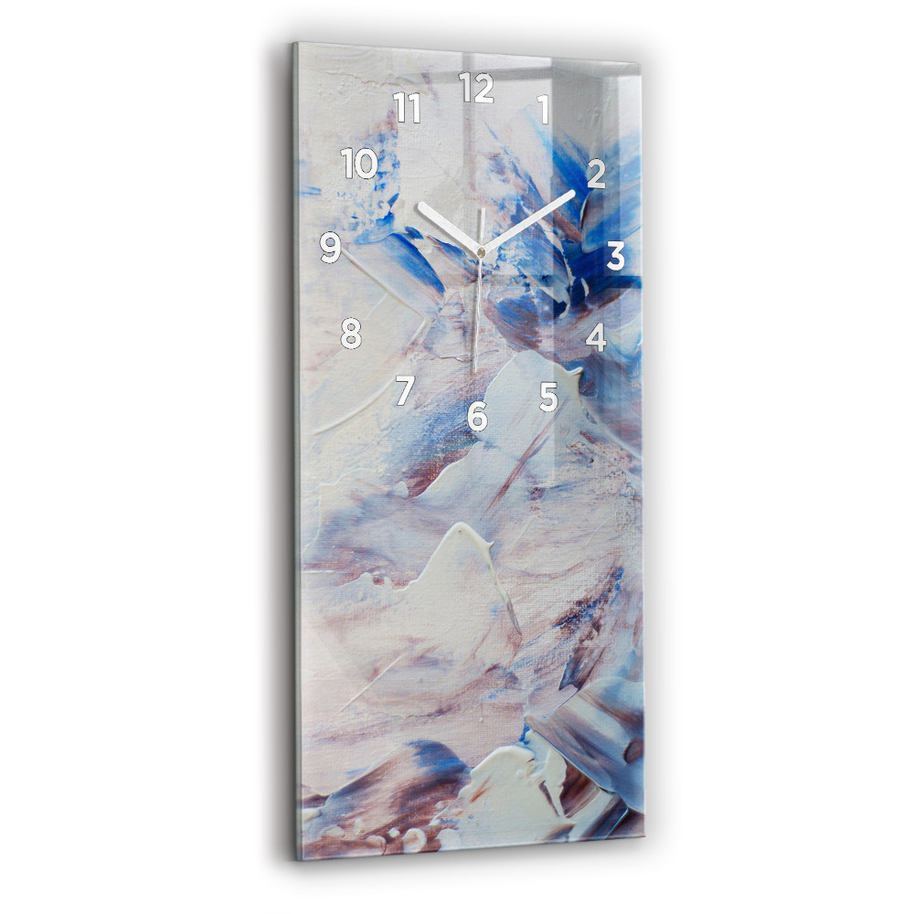 Ceas de sticlă pe perete vertical Textura Abstractă De Vopsea