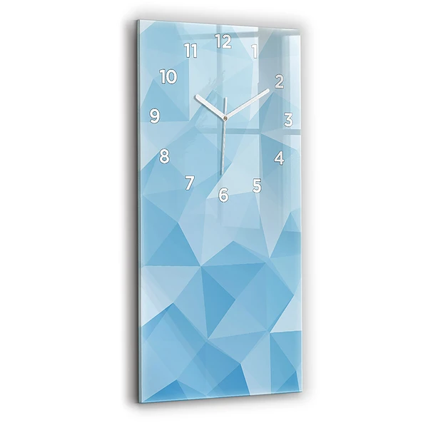 Ceas din sticlă dreptunghiular vertical Abstracția Triunghiurilor