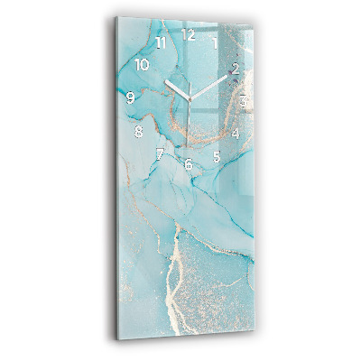 Ceas din sticlă dreptunghiular vertical Marmură Decorativă