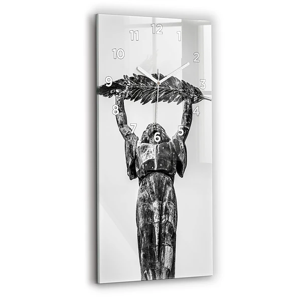 Ceas din sticlă dreptunghiular vertical Statuia Libertății Din Budapesta