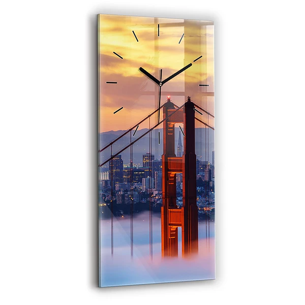 Ceas din sticlă dreptunghiular vertical Pod din San Francisco