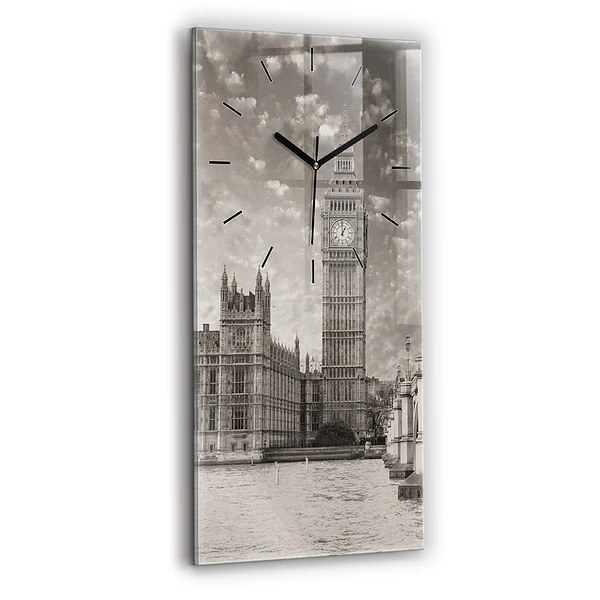 Ceas de sticlă pe perete vertical Londra Anglia Big Ben