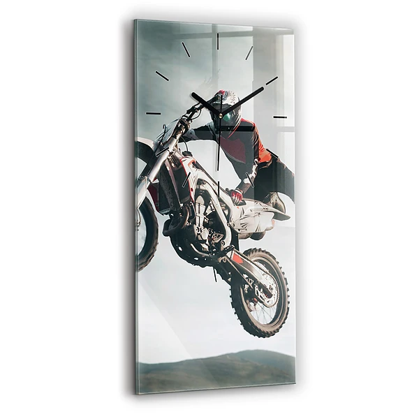 Ceas din sticlă dreptunghiular vertical Stilul motor Adrenalina