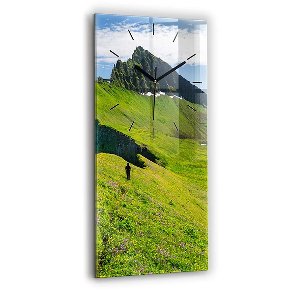 Ceas din sticlă dreptunghiular vertical Rezervația Hornstrandir Islanda