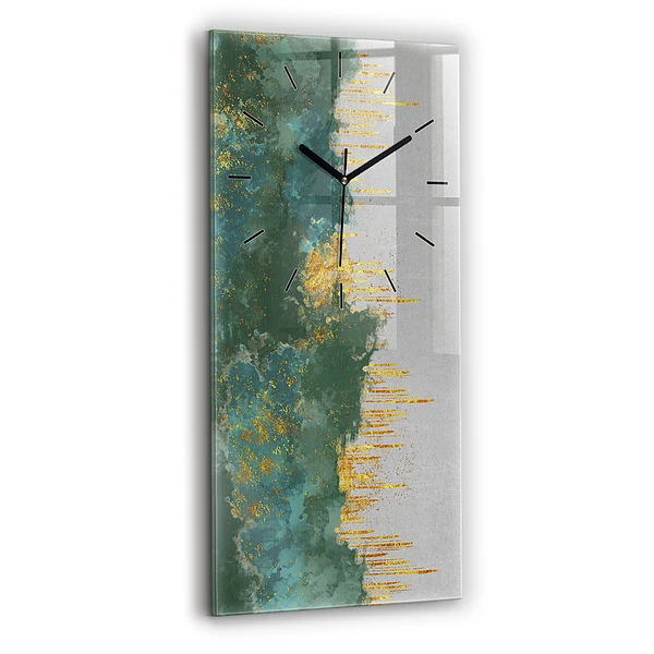 Ceas din sticlă dreptunghiular vertical Model decorativ