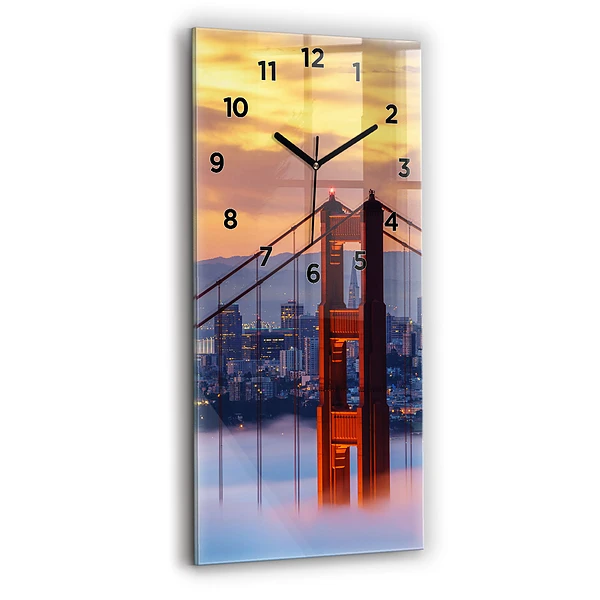 Ceas din sticlă dreptunghiular vertical Pod din San Francisco