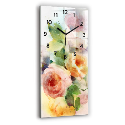 Ceas din sticlă dreptunghiular vertical Vizualizarea naturii