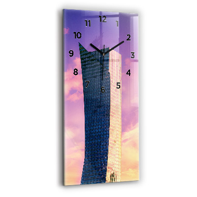 Ceas din sticlă dreptunghiular vertical Zgârie-nori din Varșovia