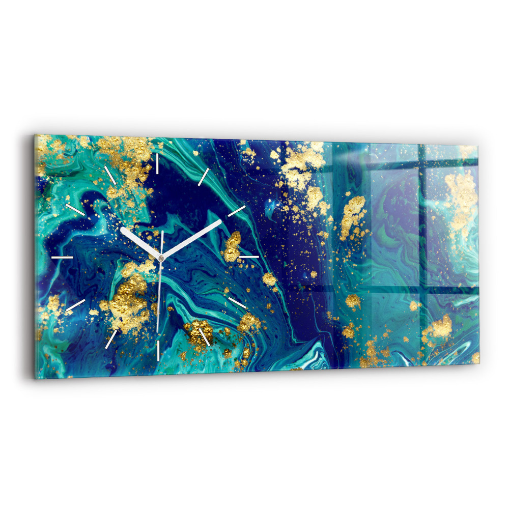 Ceas din sticlă orizontale Abstracția modernă