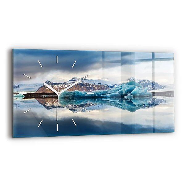 Ceas din sticlă orizontale Lacul Jokulsarlon Islanda