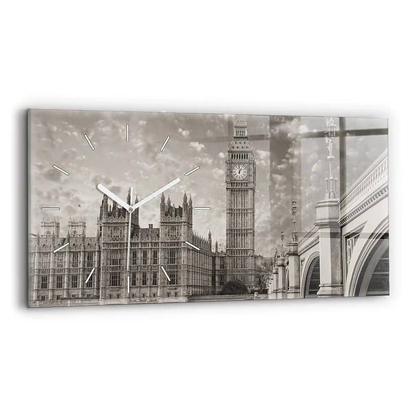 Ceas orizontale de perete din sticlă Londra Anglia Big Ben