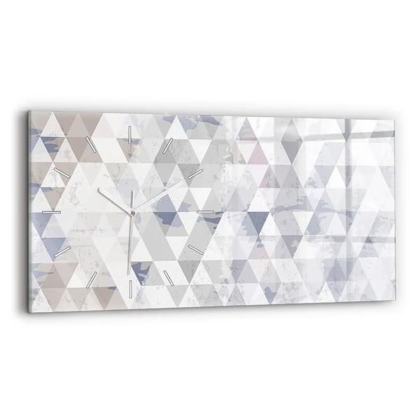 Ceas din sticlă orizontale Model geometric