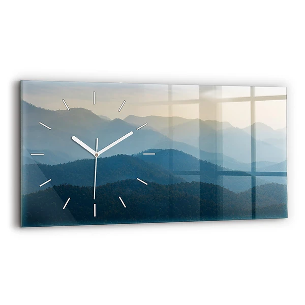Ceas din sticlă orizontale Abstracția peisajului