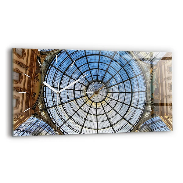 Ceas din sticlă orizontale Mall din Milano