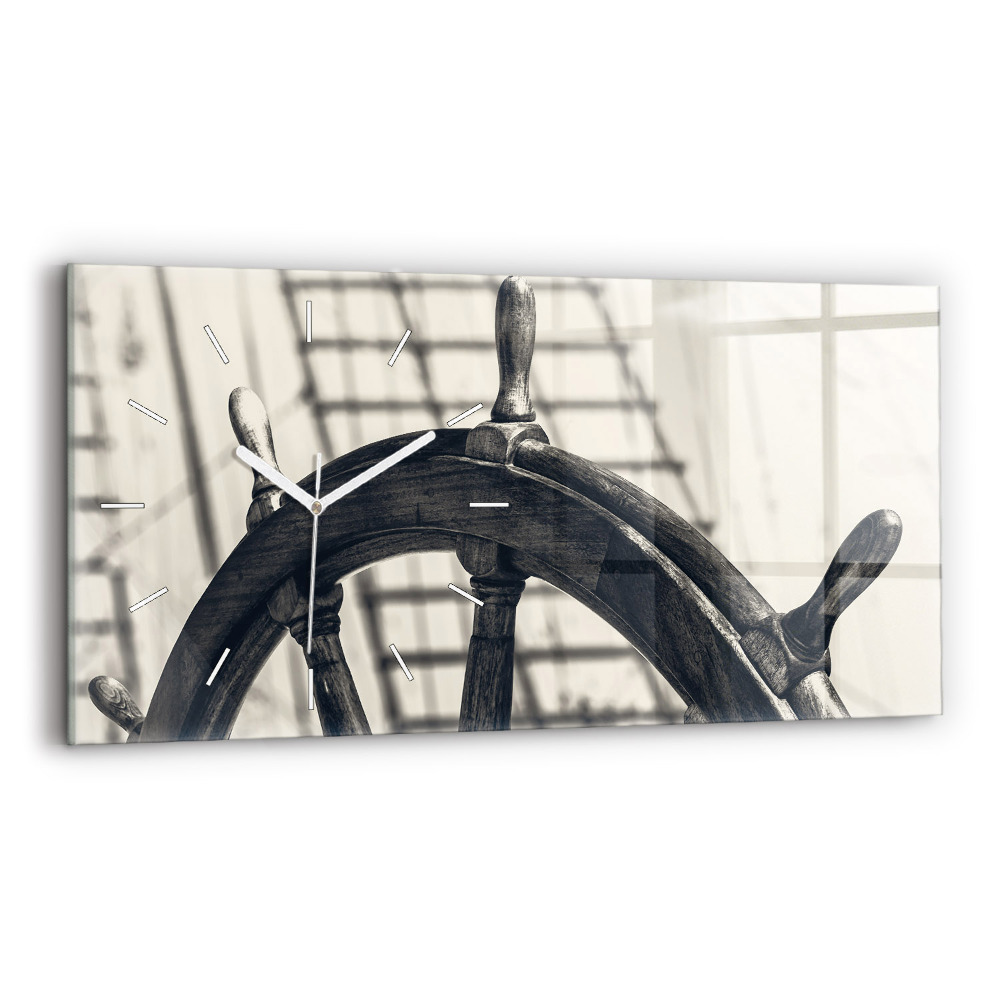 Ceas din sticlă orizontale Nava veche