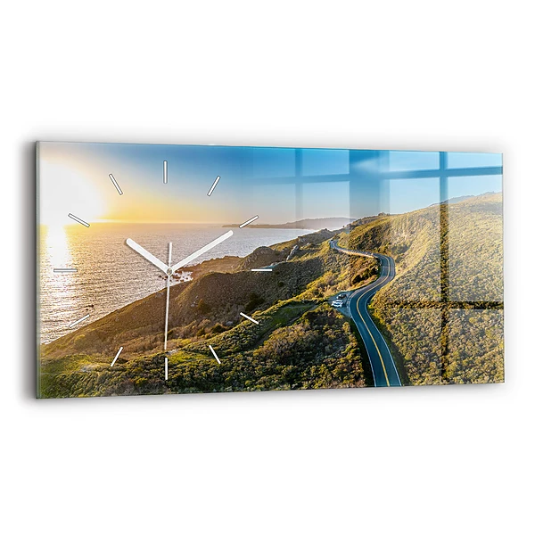 Ceas din sticlă orizontale Drumul din jurul San Francisco