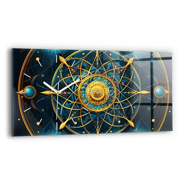 Ceas perete din sticlă orizontale Ceas horoscop