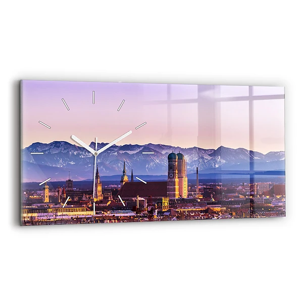 Ceas din sticlă orizontale Alpii germani Munchen