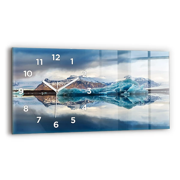Ceas din sticlă orizontale Lacul Jokulsarlon Islanda