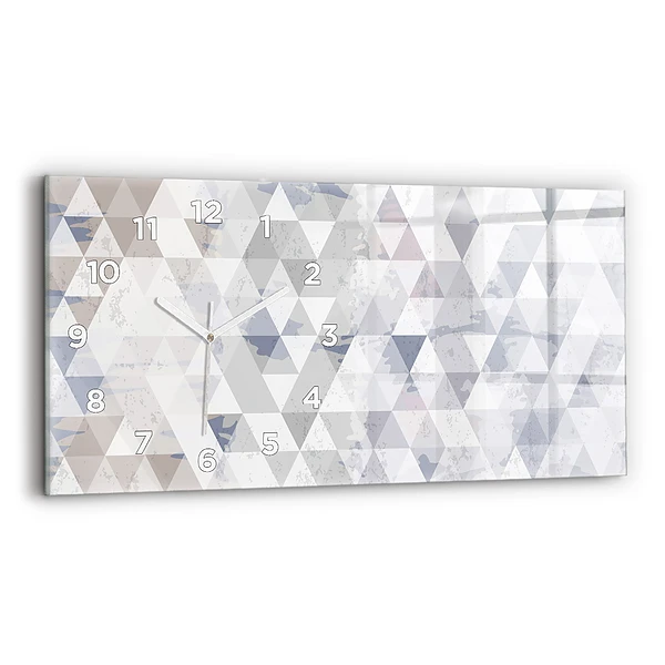 Ceas din sticlă orizontale Model geometric