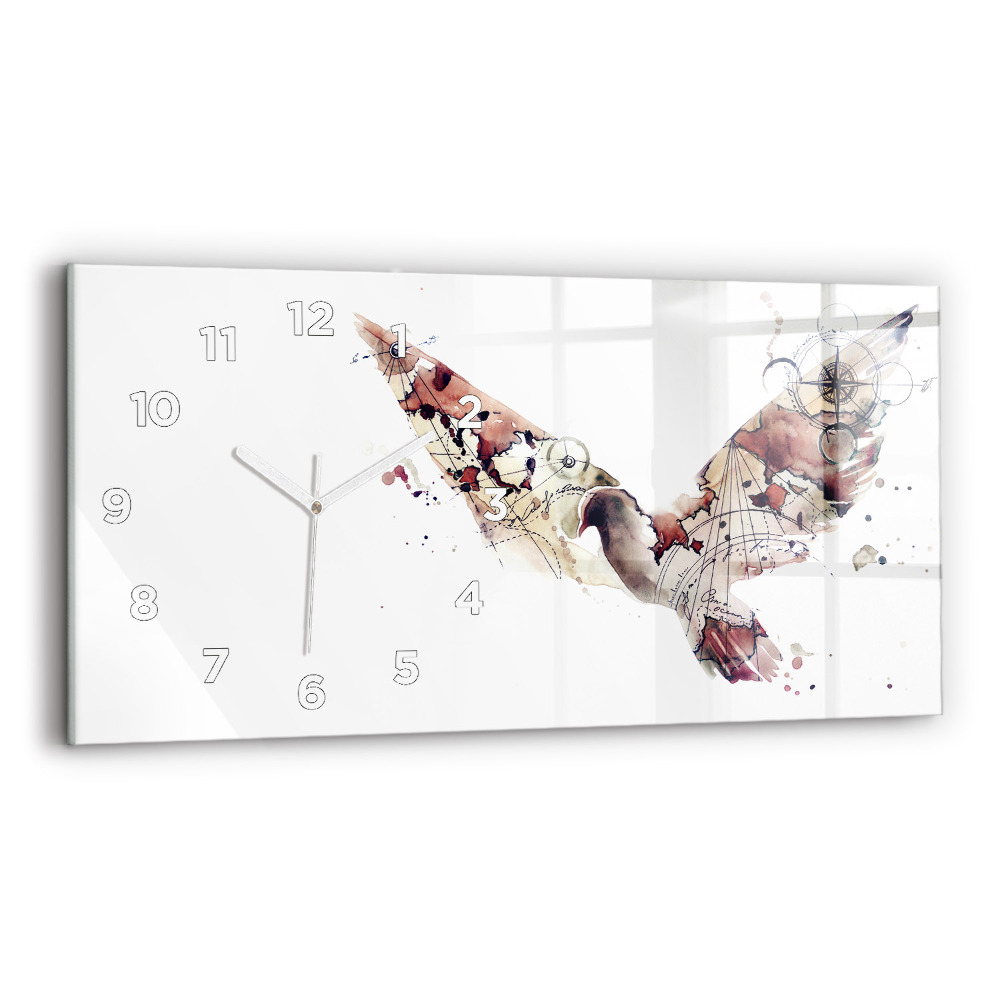 Ceas din sticlă orizontale Vedere abstractă