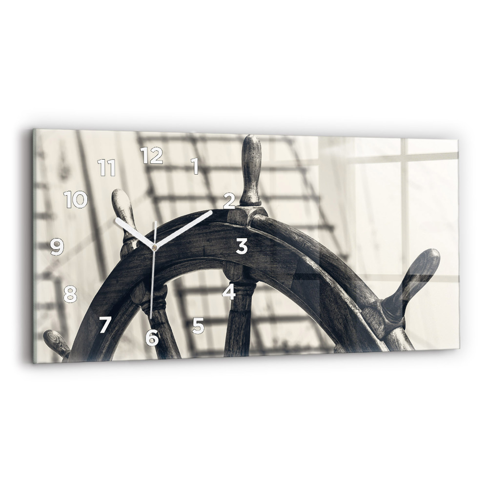 Ceas din sticlă orizontale Nava veche