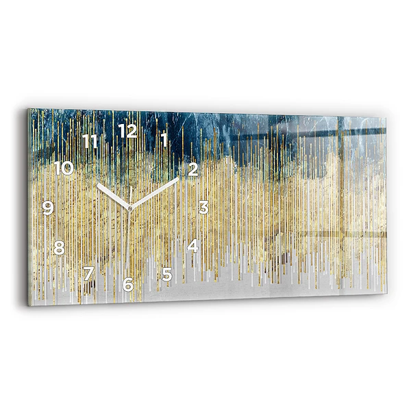 Ceas din sticlă orizontale Model decorativ