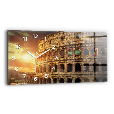 Ceas de sticlă pe perete orizontale Colosseumul Roman