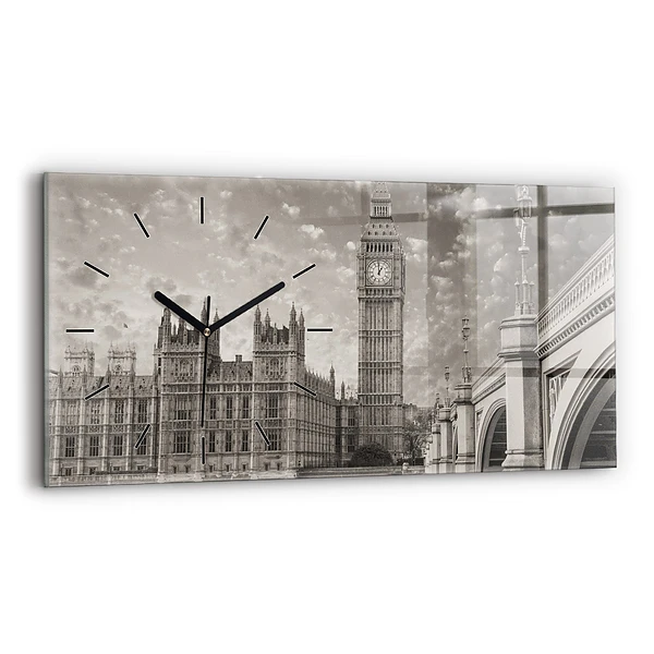 Ceas orizontale de perete din sticlă Londra Anglia Big Ben