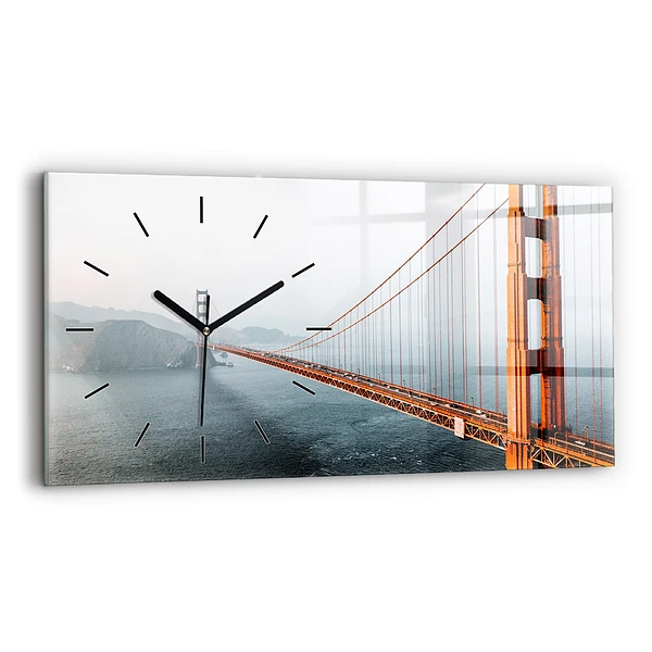 Ceas perete din sticlă orizontale pod Golden Gate