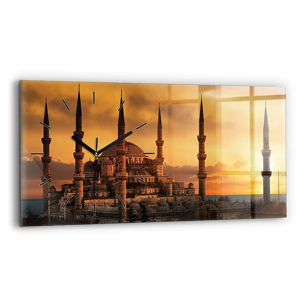 Ceas de sticlă pe perete orizontale Moscheea din Istanbul