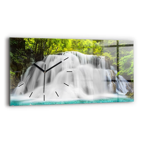 Ceas de sticlă pe perete orizontale Cascada în Thailanda
