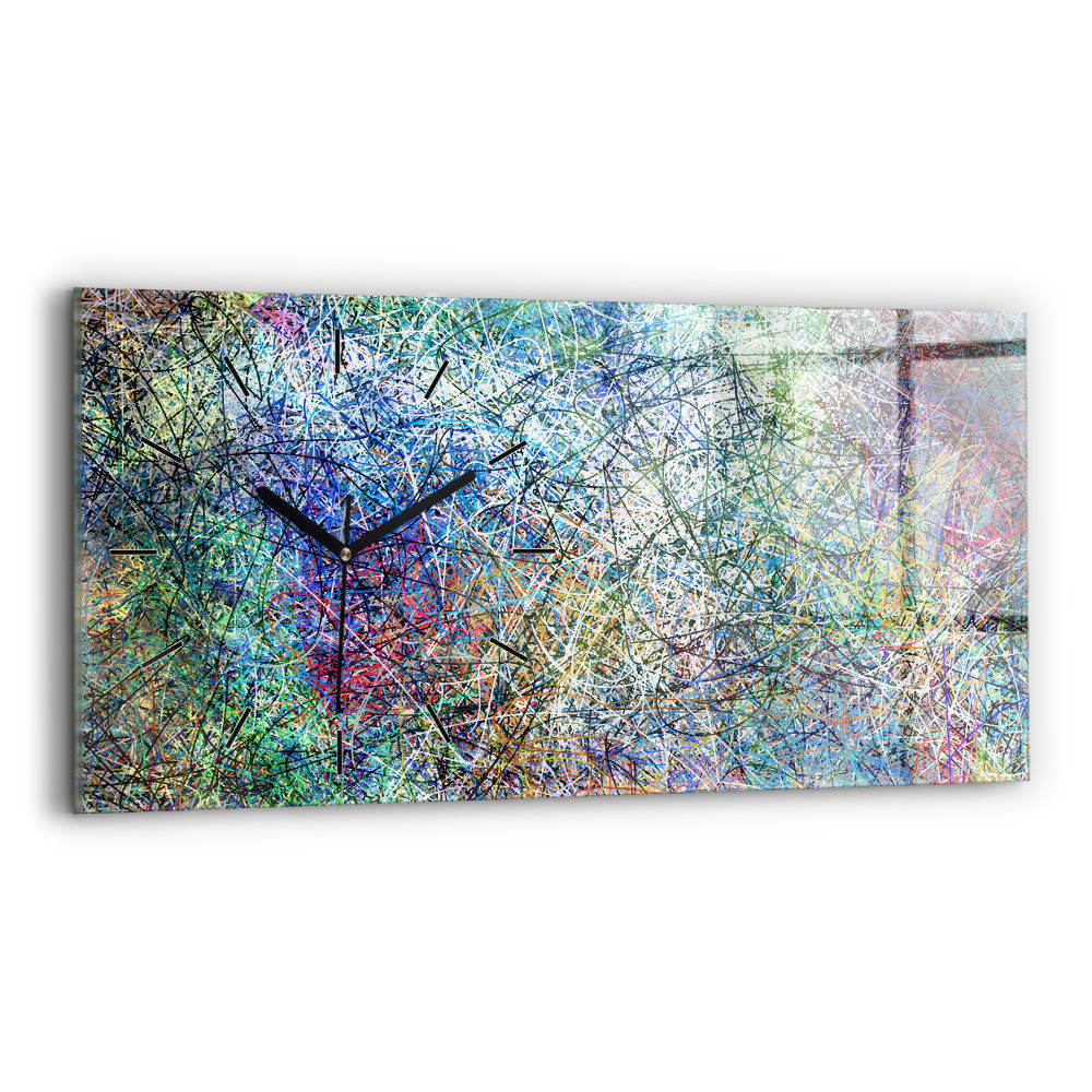Ceas din sticlă orizontale Abstracția - Emoții