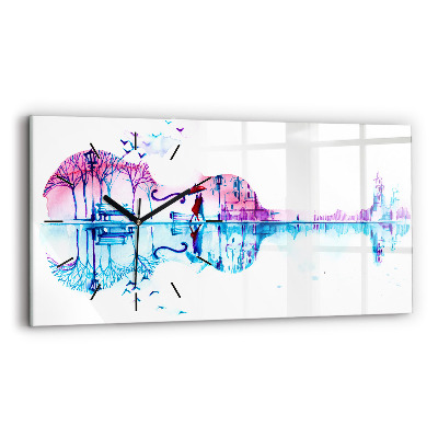 Ceas din sticlă orizontale Lacul Cello Park