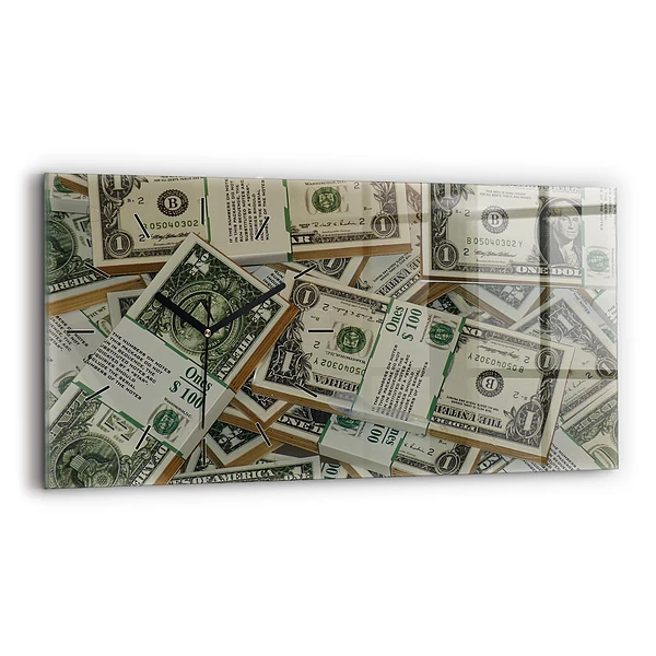 Ceas din sticlă orizontale 1 dolar american