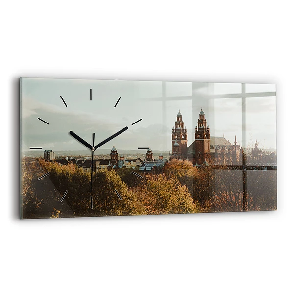 Ceas orizontale de perete din sticlă Galeria de Artă din Glasgow