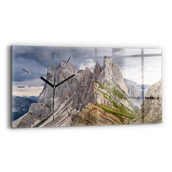 Ceas din sticlă orizontale Munți stâncoși