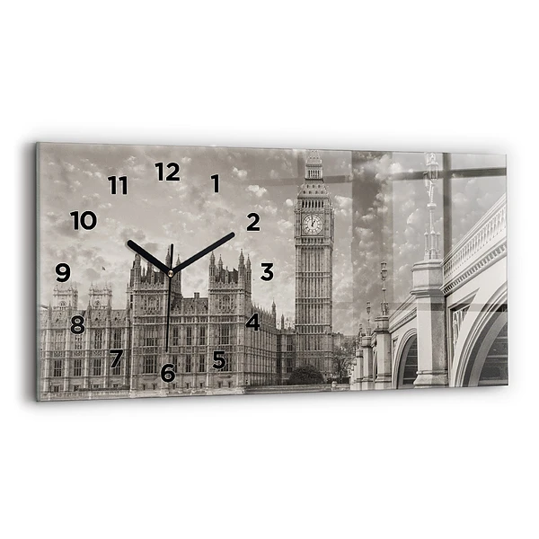 Ceas orizontale de perete din sticlă Londra Anglia Big Ben