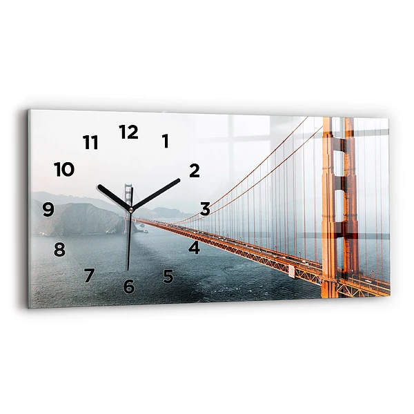 Ceas perete din sticlă orizontale pod Golden Gate