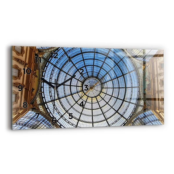 Ceas din sticlă orizontale Mall din Milano