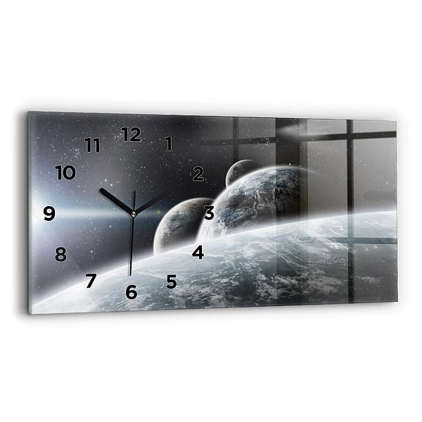 Ceas din sticlă orizontale Planetele spațiale