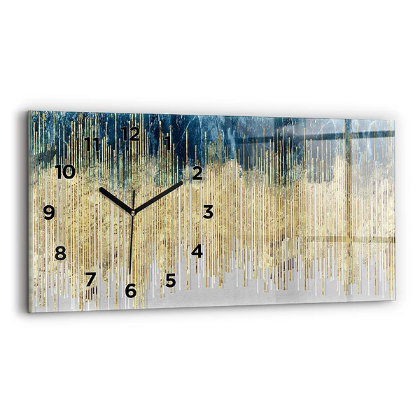 Ceas din sticlă orizontale Model decorativ