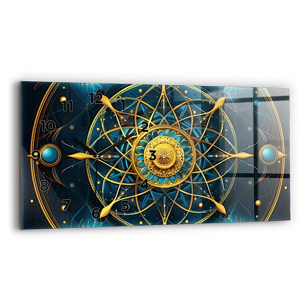 Ceas perete din sticlă orizontale Ceas horoscop