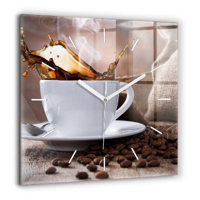 Ceas din sticlă pătrat Peisaj pictat din Paris