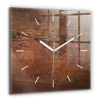 Ceas din sticlă pătrat Triunghiuri abstracte