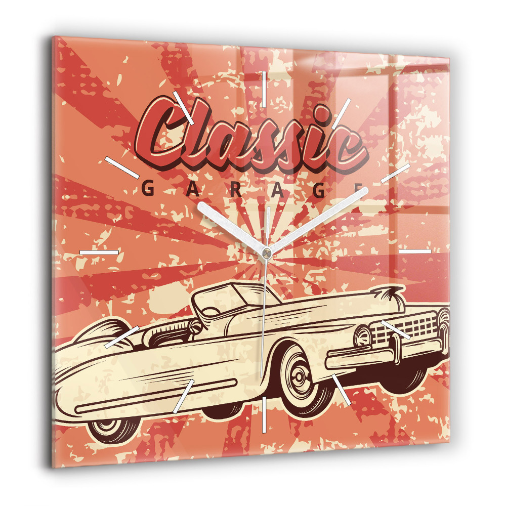 Ceas de sticlă pe perete pătrat New YorkManhattan