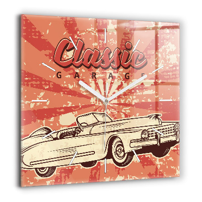 Ceas de sticlă pe perete pătrat New YorkManhattan